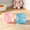 Jelly Cheese Stress Reliever Toy Soft Slow Rise Fidget for Anxiety Realistic Transparent Colorful Decompression Toy for Adults Kids