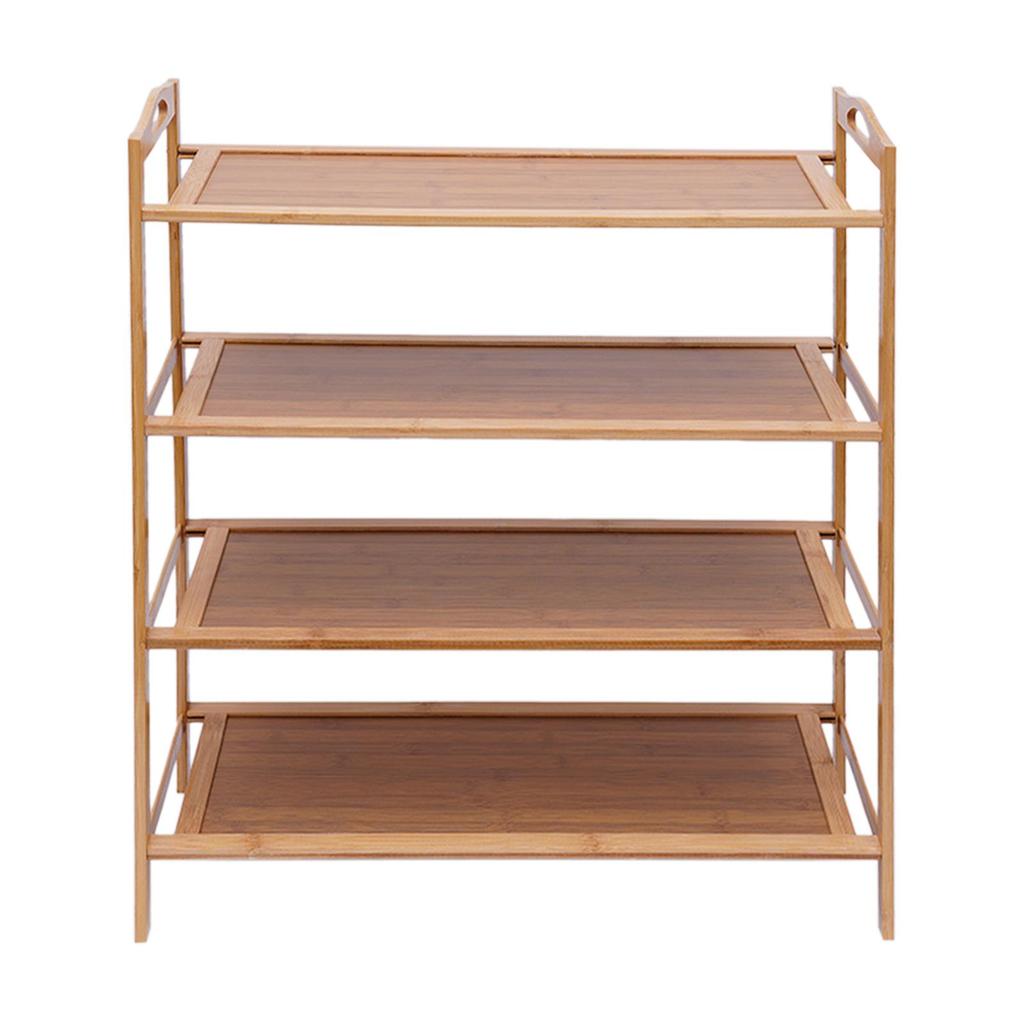 4-Tier Shoe Rack, Open Shoe Storage Rack, Shoe Storage Organizer for Entryway, Hallway and Closet
