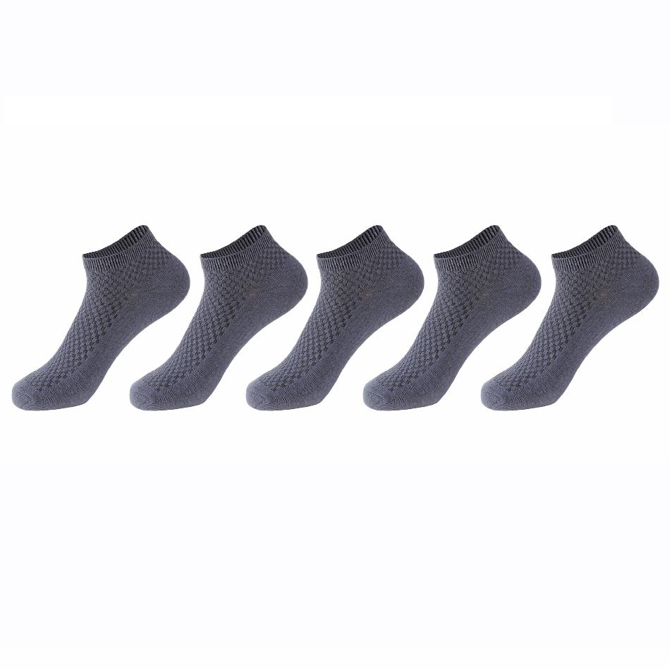 5Pairs/lot Men Socks Bamboo Fiber Short Ankle Socks High Quality Summer Winter Business Breathable Male Short Sock Meias Man Sox