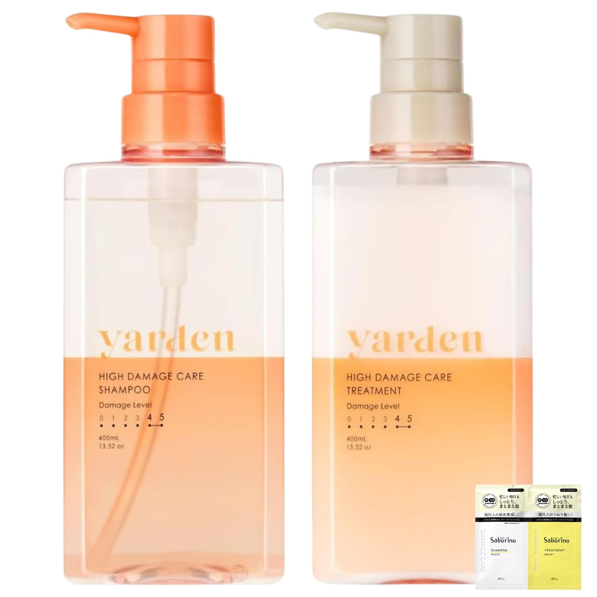 

[Покупка набором] Шампунь и кондиционер для сильно поврежденных волос NOIN Yarden 400 мл, набор бутылок [с пробником]