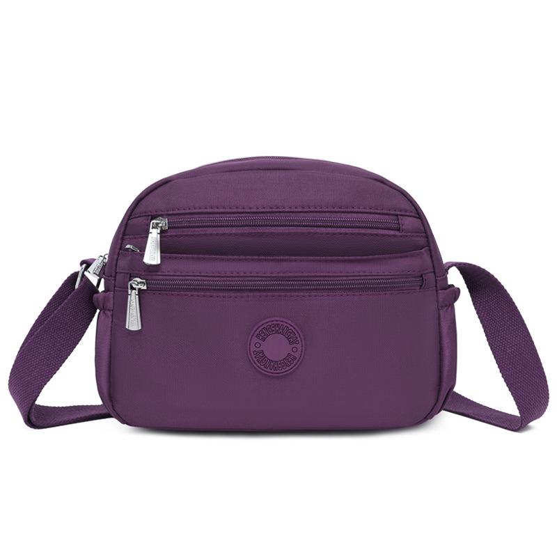 Damska torba na ramię z wieloma kieszeniami Lekka nylonowa torba crossbody dla mam w średnim wieku