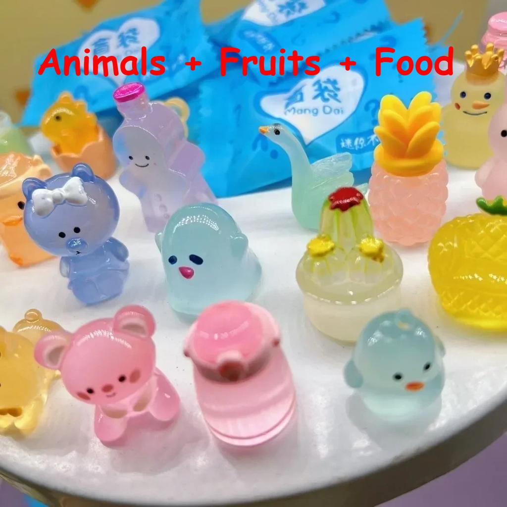 Non-Toxic 60Pcs Kawaii Rabbit Dog Model Toys Child Birthday Party Favors Gifts Surprise Blind Bag Small Gifts Independent Packaging Random