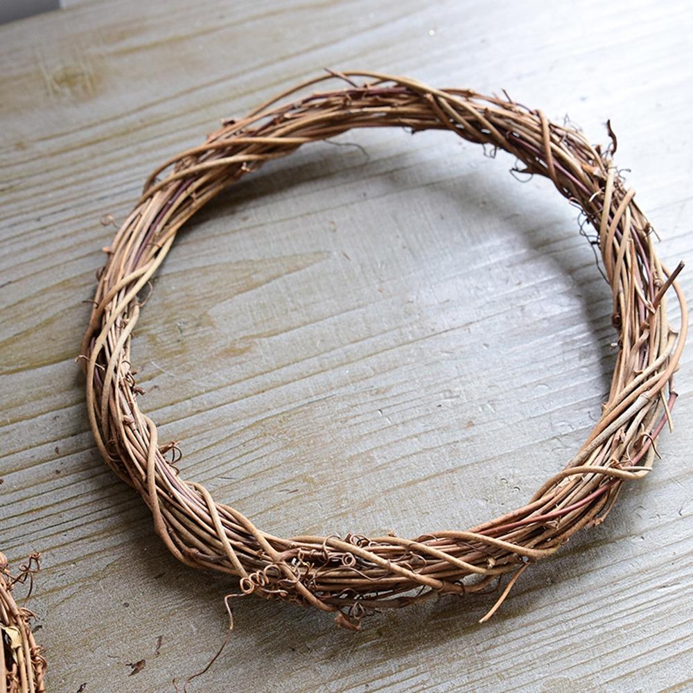DIY Floral Wreaths 10cm/15cm/20cm/25cm/30cm/40cm Rattan Ring Artificial Garland