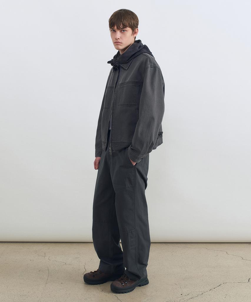 Insilence Garment-Dyed Mechanic Jacket Charcoal