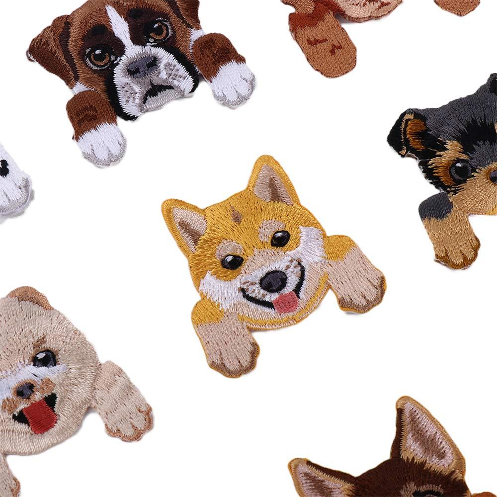 Cute Small Dog Iron On Backpack Decoration Applique Clothing Patches Patch