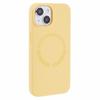 BJT Series For iPhone 15 Case TPU+Silicone Fabric Lining Magnetic Phone Case (Big Rear Lens Hole)
