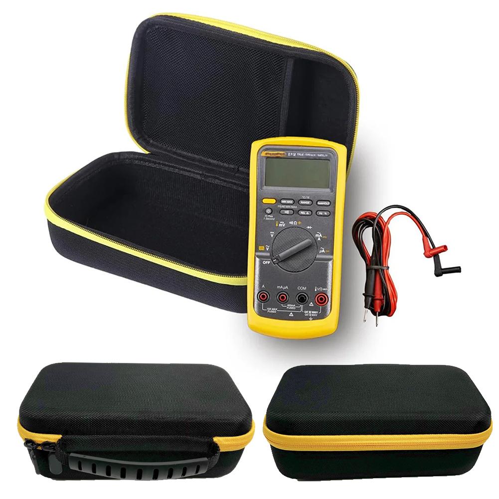 Hard Travel Case Shockproof Portable Storage Bag Anti-scratch with Mesh Pocket for Fluke 115/116/117 Handheld Digital Multimeter