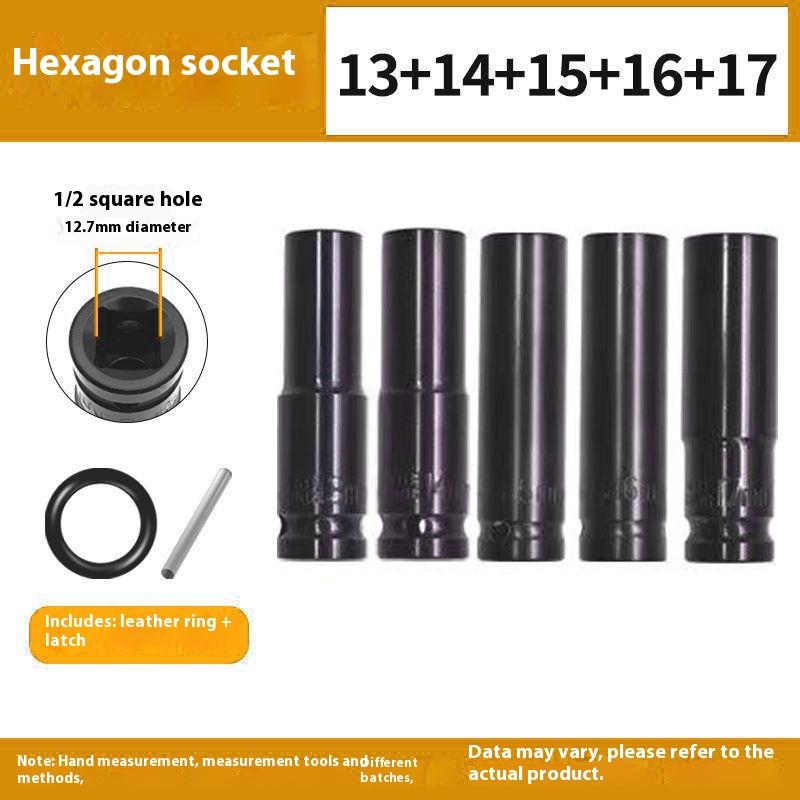 Elektrischer Schraubenschlüssel Verlängerte Sechskantnuss Pneumatische Luftpistole Vertiefte Stecknuss Luftschrauber Autoreparaturwerkzeug