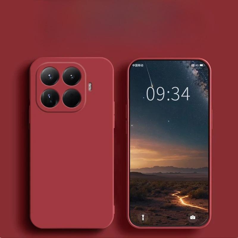 Liquid Silicone Matte Soft Shockproof Case For Xiaomi Mi 15T Pro Candy Color TPU Camera Lens Protection Back Cover For Xiaomi 15T Pro