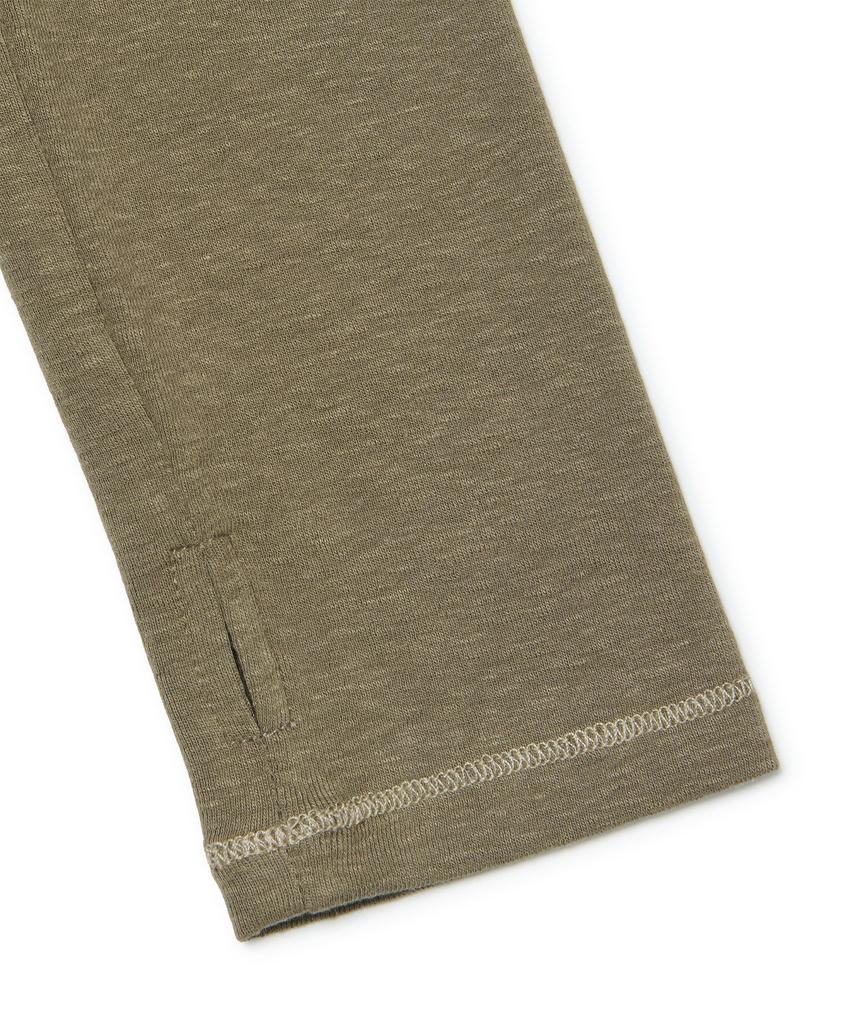 AWOSWEIB Open Snap Slim Longsleeve - Khaki Brown