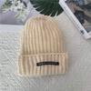 Winter hat big head circumference thickened knitted hat children's winter face small warm ear protection knitted pile hat
