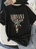 Nirvana Trupa Rock Album Clasici Poster Imprimeu Grafic Tricou Bumbac Streetwear Hip Hop Modă Tricou Unisex Femei Larg Supradimensionat Top