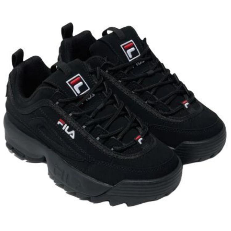 FILA Disruptor 2 1998 Versatile Comfortable Durable Low-Top Running Shoes Unisex sneaker Black 1FM02739H001
