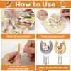 Diy Wooden Wind Chime Horseshoe Wind Chime Graffiti Horseshoe Wind Chime Kit Wooden U-shaped Birthday Crafts Pendant