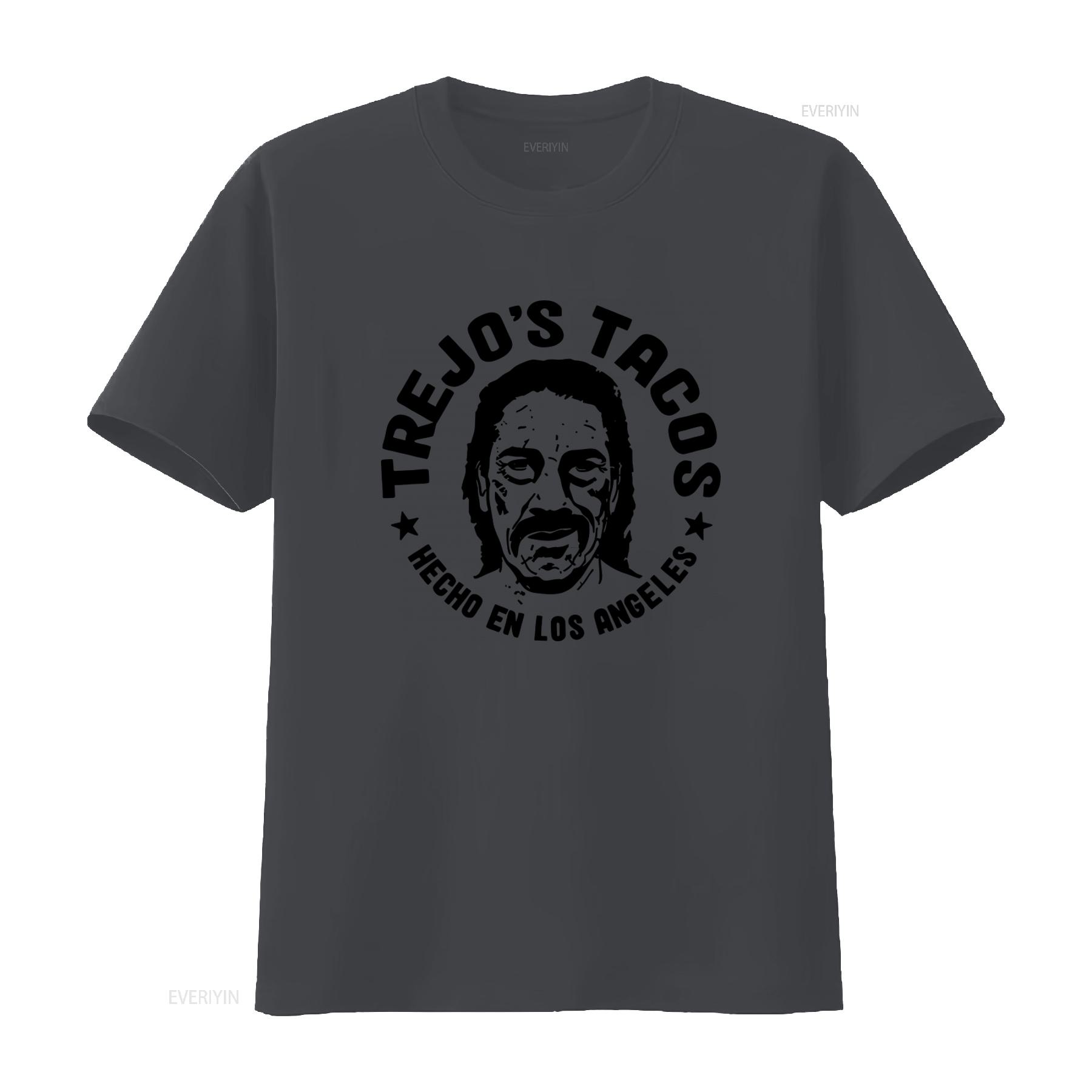 

Trejos Tacos Danny Trejo Popular Eatery Taco Lovers T Shirt Made in Los Angeles vintage Washed graphic homme streetwear 4XL