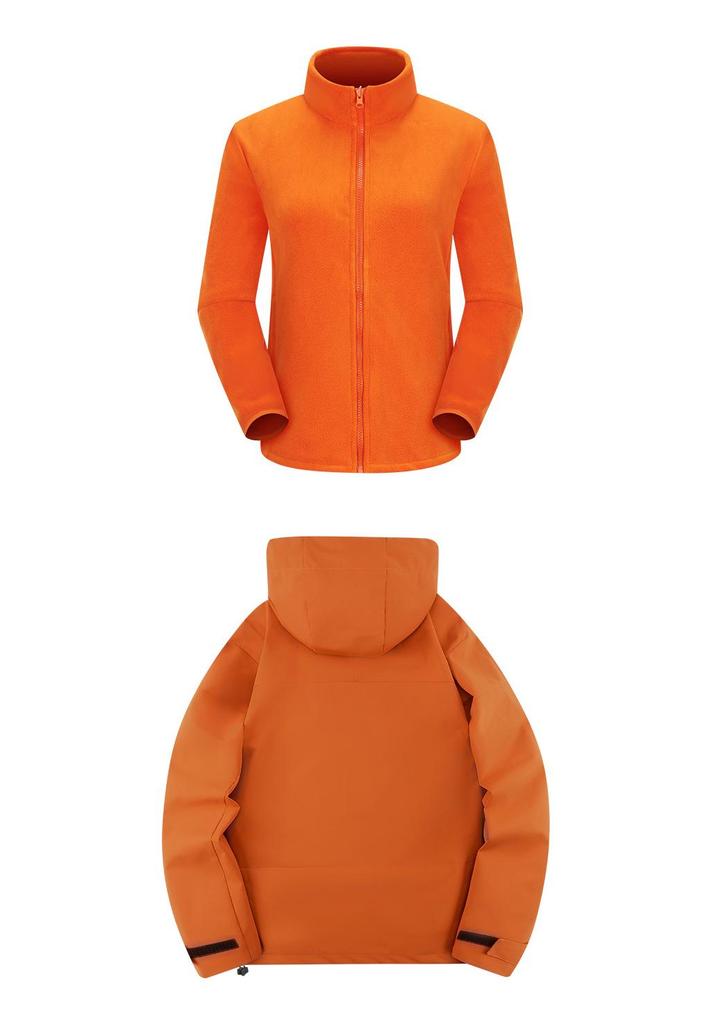 Women's 3-in-1 Windproof Waterproof Fully Sealed Logo Workwear Jacket