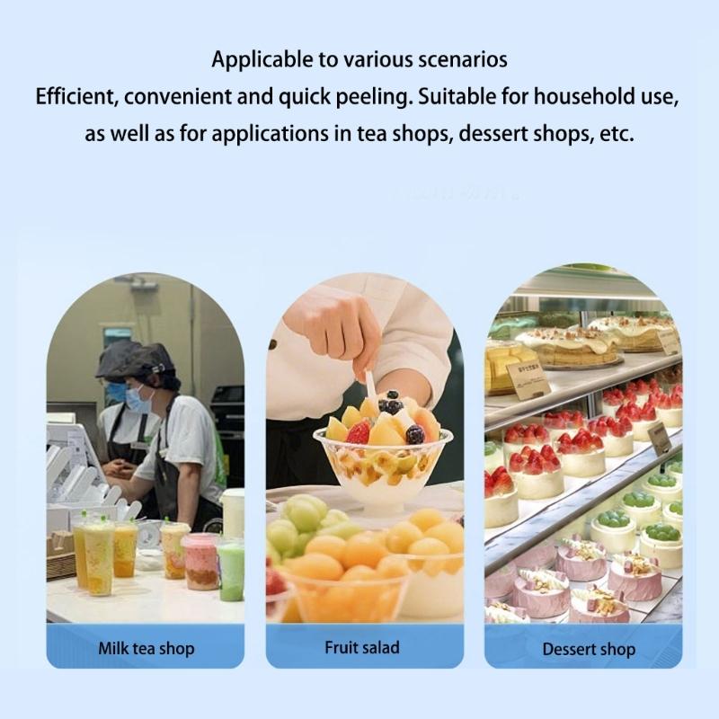 Rechargeable Grape Peeling Machine Electric Automatic Fruit Peeler With Stainless Steel Blade Household Appliance