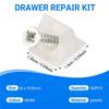 A84E-Drawer Supports White Plastic Drawer Bottom Sagging With Screws For Furniture 50 Pcs