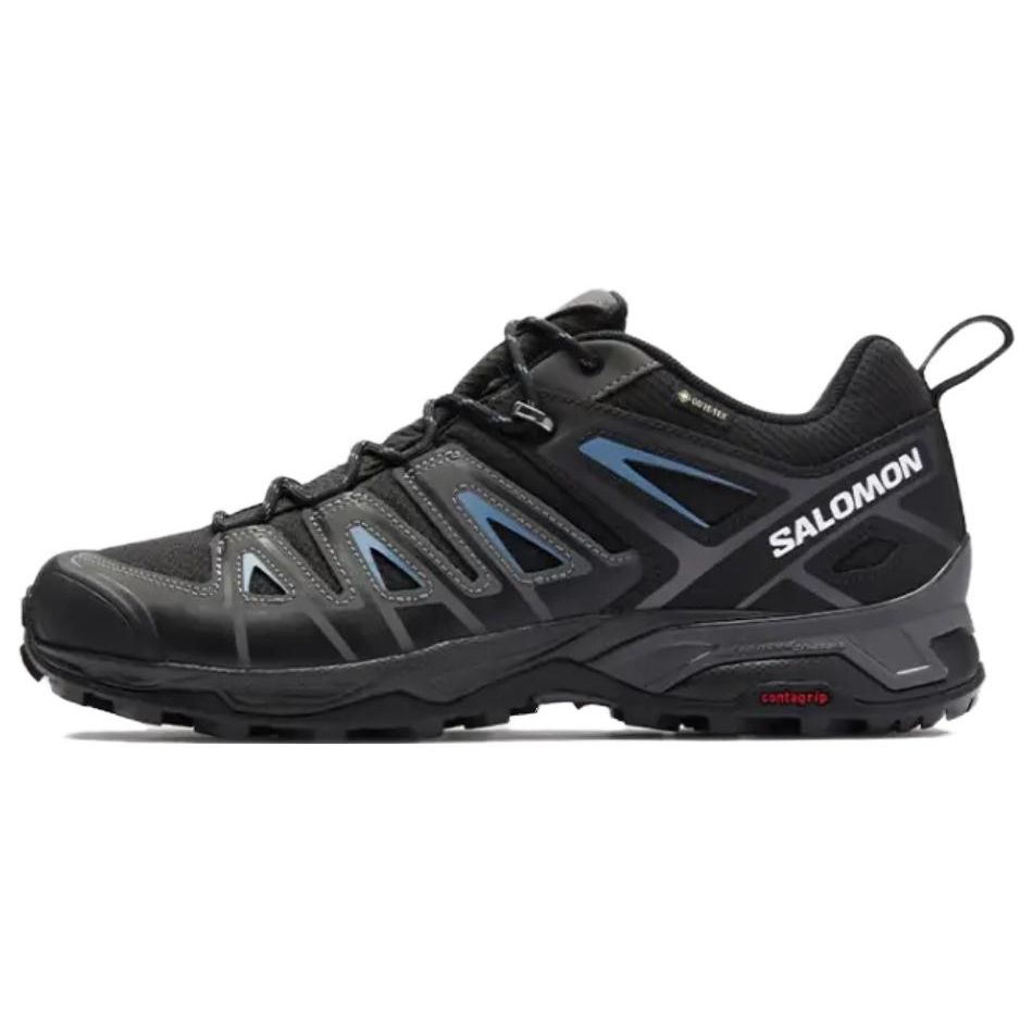 SALOMON X Ultra Pioneer GTX Round Toe Lace-Up Waterproof Breathable Low-Top Outdoor Functional Shoes Men Shoes Black 471701