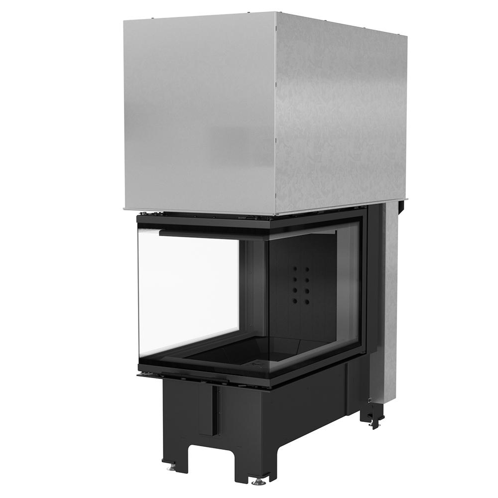 Steel fireplace KRATKI NBU 500/700 11 kW Ø 200 Lift-up black thermotec