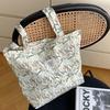 3 Sweet Bubble Tulip Shoulder Bag Handheld Student Canvas Bag Girls Large Capacity Underarm Bag