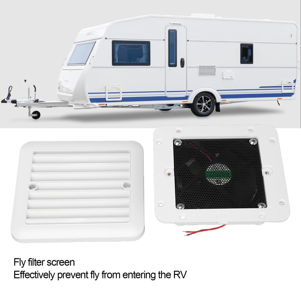 Ventilator lateral pentru RV 97 X 97mm Unidirecțional 12V 1.2W Ventilator de evacuare pentru ventilație aer pentru rulotă Bucătărie Baie