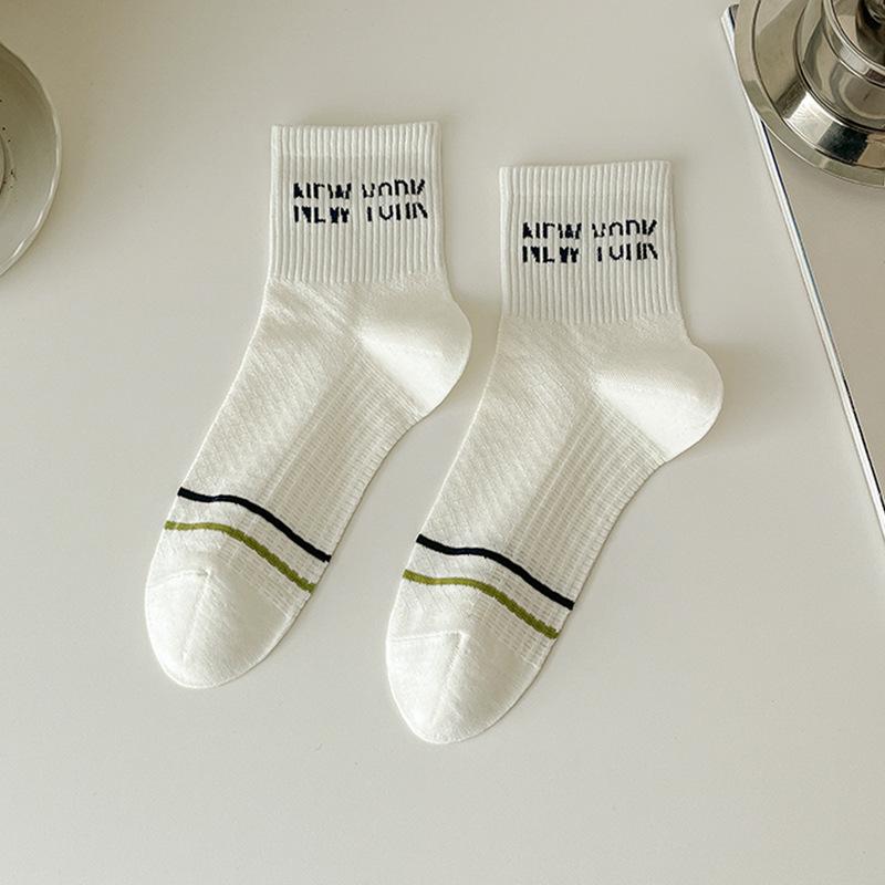 Men's Fashion Socks: Short-sleeved Men's Socks with Double Cuffs and Boneless Seams, Breathable Mesh Men's Mid-sleeved Socks