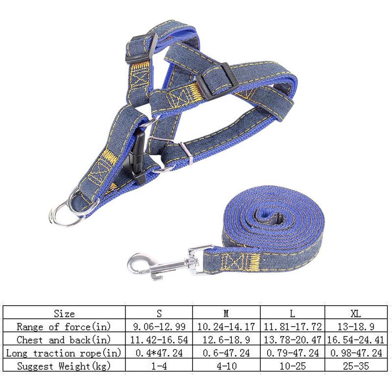 Dog Cowboy Leash Neck Ring Small Medium and Large Puppy Pet Teddy Golden Retriever Chest Strap Dog Walking Leash