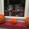 Halloween Arm Horror Uv Static Glass Window Display Home Decor Stickers Wall