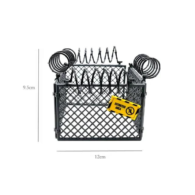 MOC 30104 92338DIY City Military Base Barbed Wire Fence Mesh Isolation Net for WW2 SWAT Weapons Building Blocks Model Bricks Set