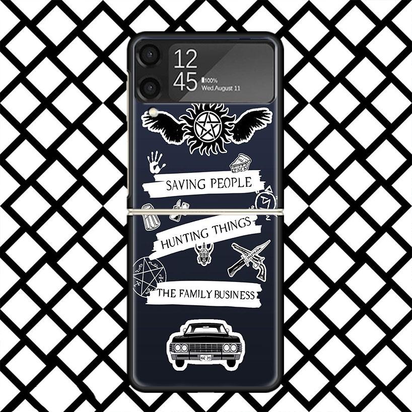 

Babaite Supernatural SPN Чехол для телефона Дин и Сэм для Samsung Z Flip 7 6 5 4 3 Galaxy ZFLIP7 ZFlip6 5G Flip5 Flip4 Flip3 5g Черный Samsung Z Flip 7