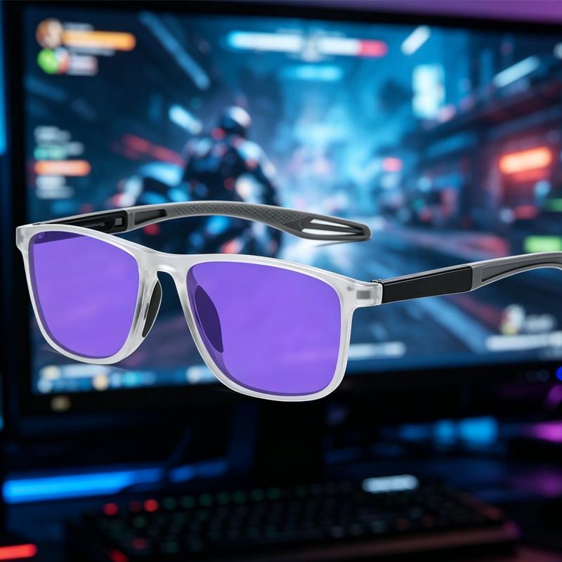 Blue Purple Lenses Men Computer Glasses for Gaming New Trend TR90 Blue Light Blocking Glasss Women Fashion Optical Spectacles