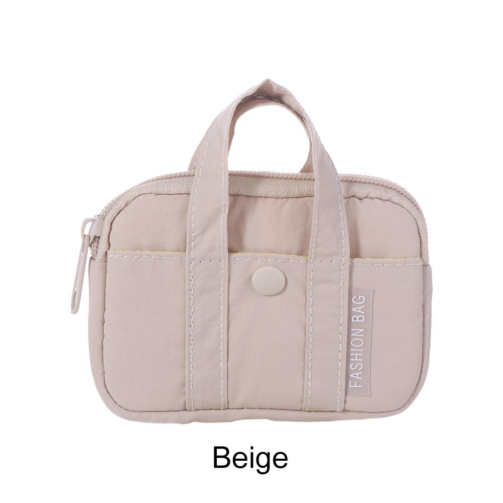 Korean Style Nylon Coin Purse Portable Mini Earphone Storage Bag Practical Card Pouch  Girls