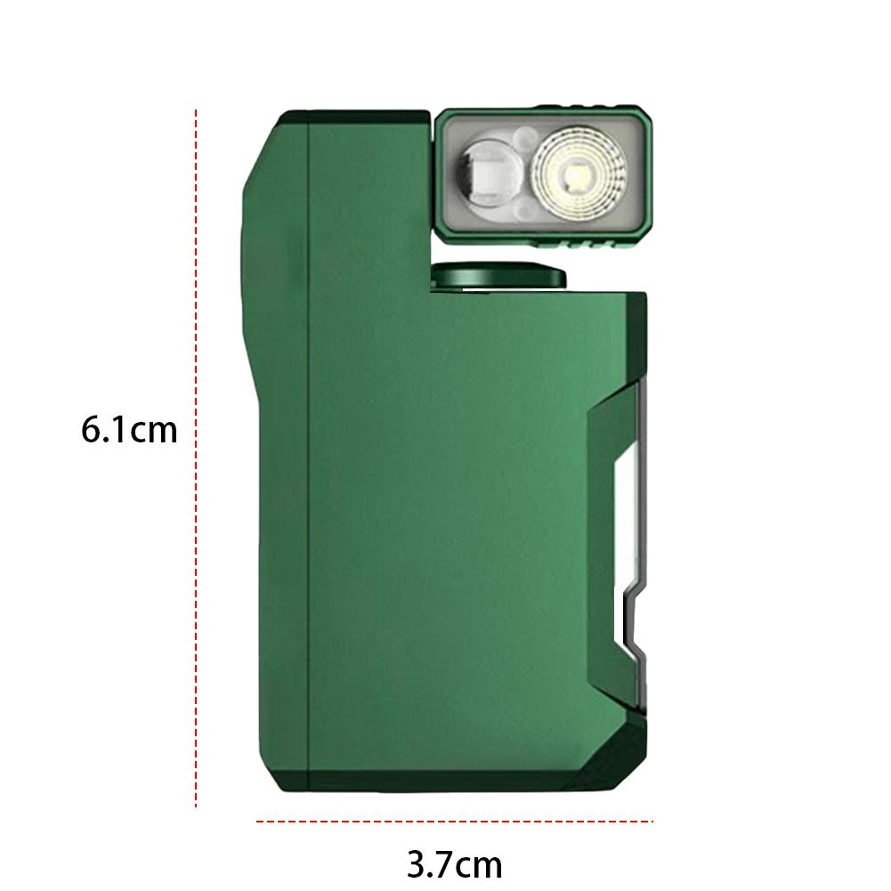 Mini Flashlight LED Rechargeable Compact Torch Camping Lighting Flexible 180° Rotatable Head And Clip Outdoor Emergency Torchs