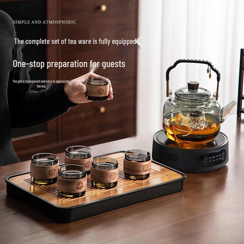 YIHUTEA Glass Teapot & Tea Set with Electric Stove
