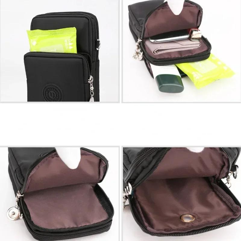 Neue Damen-Handytasche aus Nylon, Handytasche, Münzgeldbörse, Riemen, Umhängetasche, kleine Umhängetaschen für Damen, Geldbörse, Reisegeldbörse