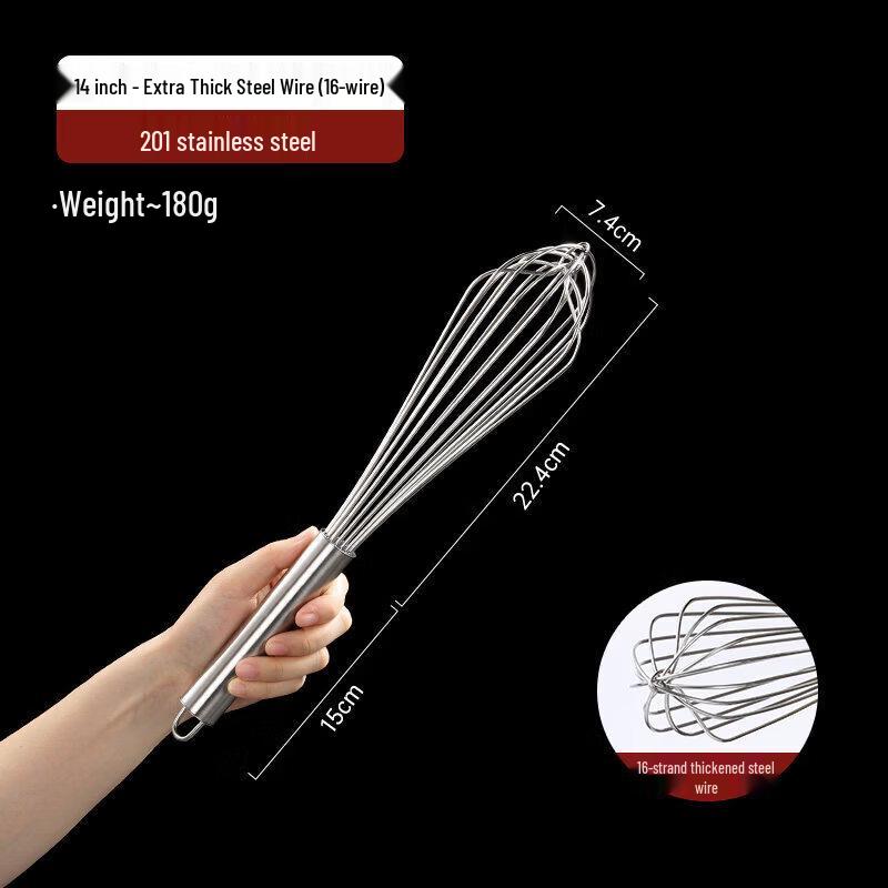 304 Stainless Steel Handheld Egg Whisk