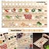 2/1pcs Wooden Garden Dibber Spacing Ruler Seed Spreaders Multifunctional Portable Seeder Sower with Plant Dibber Gardening Tools