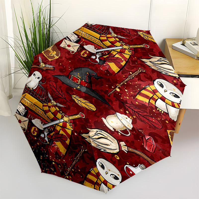 

1pc Harry Potter Magical Elements Umbrella with Plastic Handle,Suitable for All Seasons Travel Outdoor Multi-functional UmbrellaDCS196