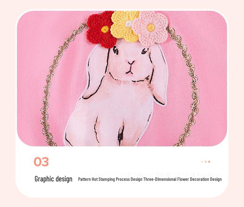 Little Maven Summer Floral Cartoon Dress - Short Sleeve, Breathable Children's Skirt