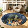 Die drei Fragezeichen Personalized Round Rug Support Custom Name, Soft Home Decor Mat