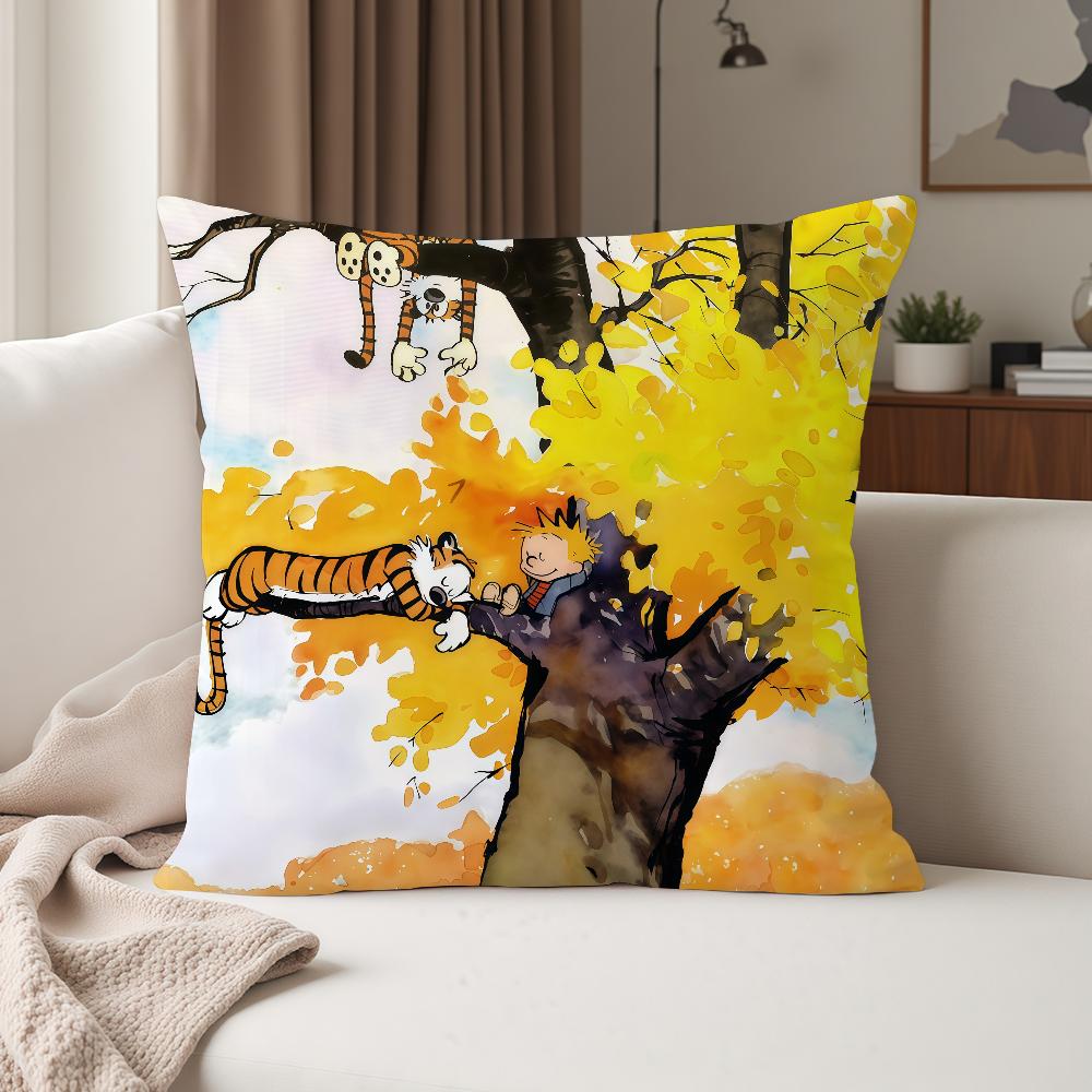 Fairy Tale Books C-Calvin And H-Hobbes Pillow Case Suitable For Bedrooms Living Rooms Cars Home Decoration