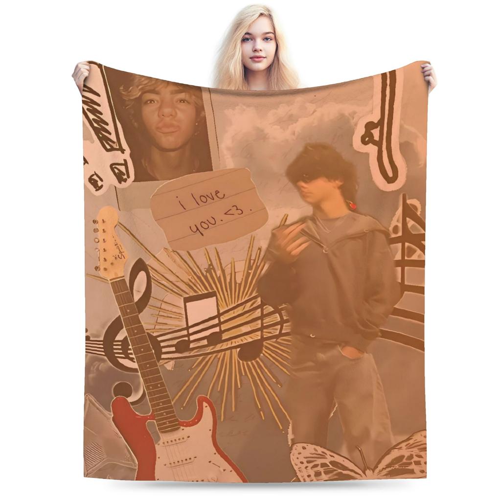 Malachi Bartons  Super Warm Blanket  Students Plush Throw Blanket Funny Home Decor Flannel Bedspread Sofa Bed Cover