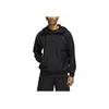 Adidas Originals Trefoil Solid Half-Zip Hooded Windbreaker Jacket Men Outerwear Black HA1278