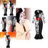 Fantasy-themed Cruella Cosplay Dress With Soft Fabric And Fur Collar