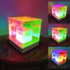 USB-wiederaufladbare LED-Pyramidenwürfel-Nachtlicht Mischfarbenwürfel Dekorative Tischlampe Nachttischlampe