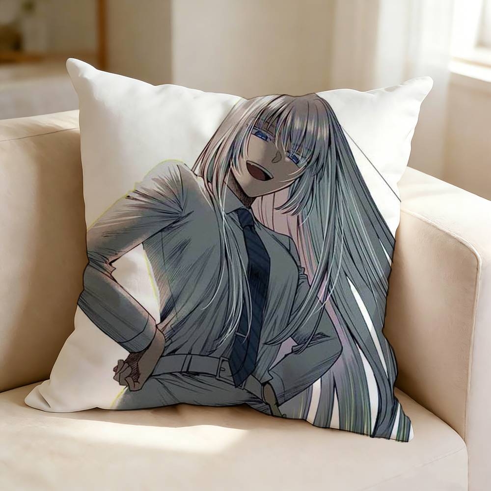 Action Anime J-Jormungand K-Koko Hekmatyar  Square Double-Sided printed Pillow Case Bedroom Bedside Pillow Sofa Cushion Cover