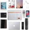 Bedside Caddy, Felt Bed Storage Organizer Hanging Bag Holder with 5 Pockets, Magazine Book Phone Tablet iPad Cables Remote and Water Bottle Holder