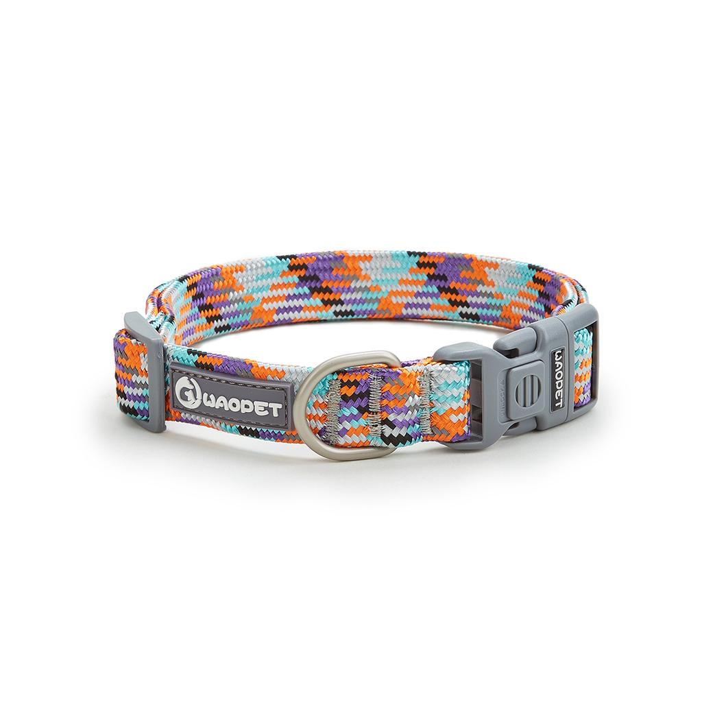 Adjustable Puppy Dogs Collar Medium Large For Dog Choker Ring Durable Reflective Nylon Pet Cat Collar Breathable Bulldog Harness