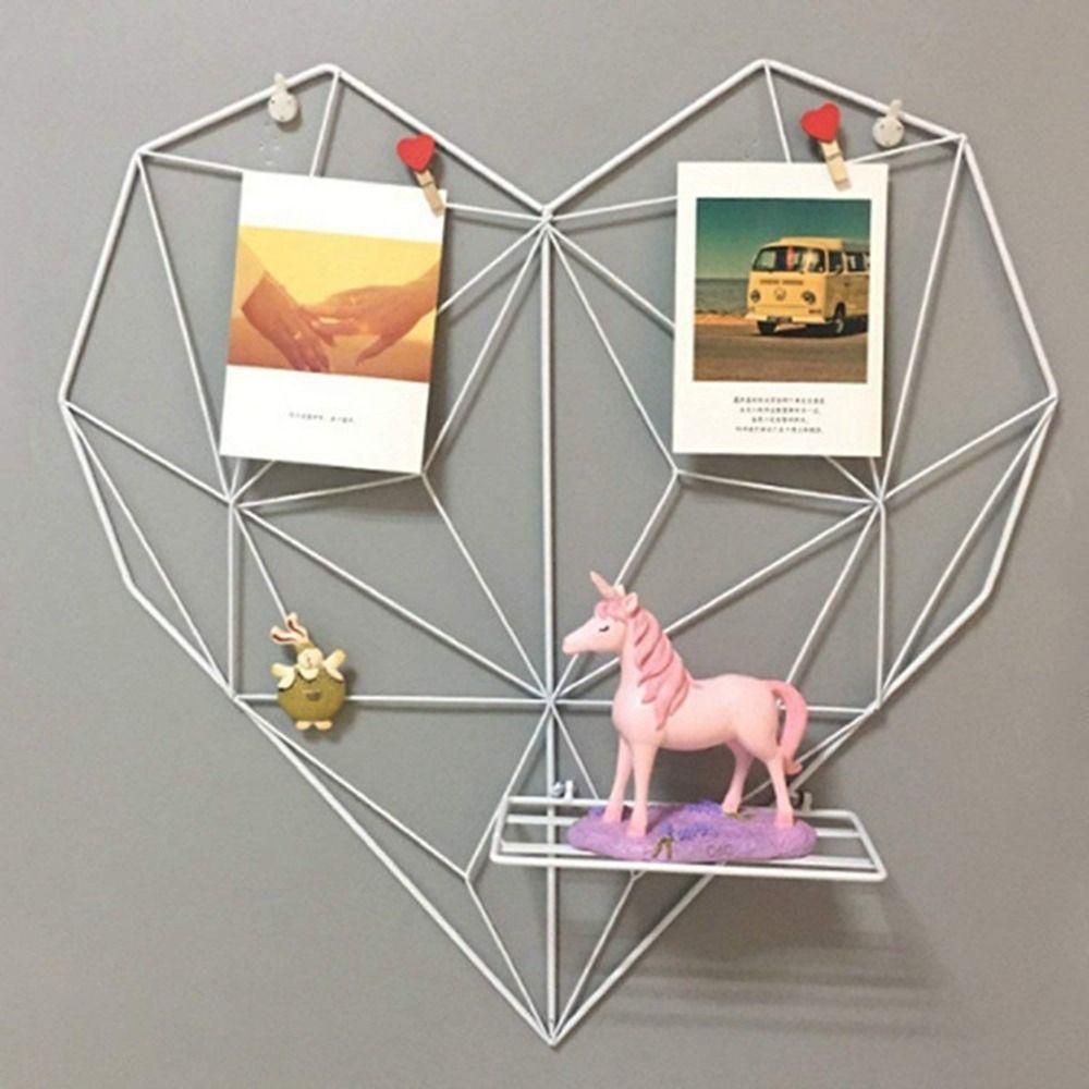 

Держатель для стойки в форме сердца в форме сердца, железная художественная рамка для фотографий, дисплей, креативная гостиная